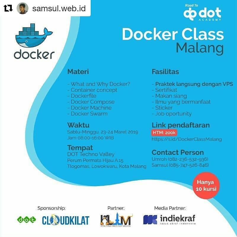 Poster Docker Class Malang