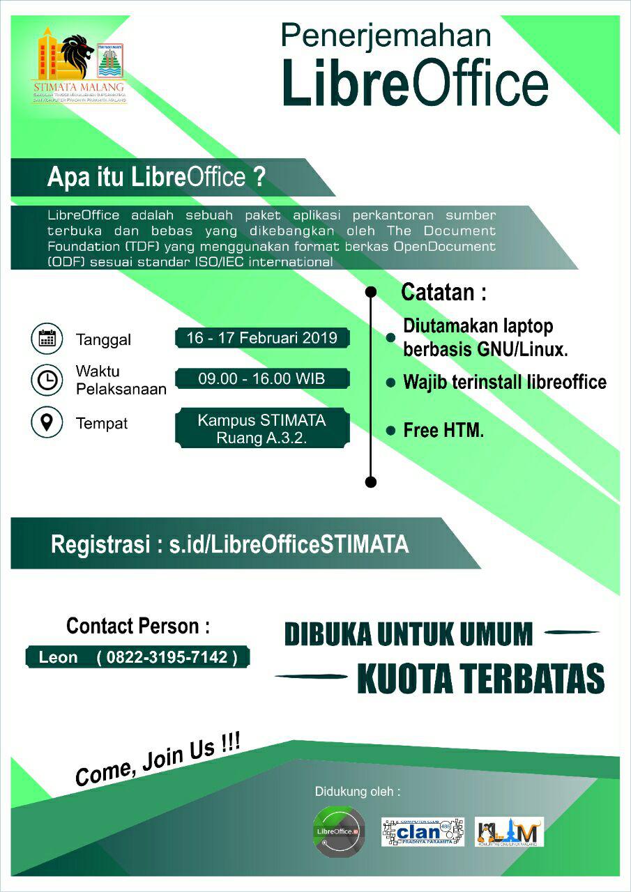 Poster Penerjemahan LibreOffice STIMATA